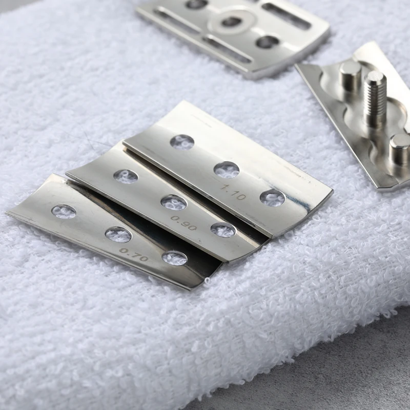 YAQI Trifecta Adjustable 316 Stainless Steel Polished Safety Razor Head with Different Blade Gaps