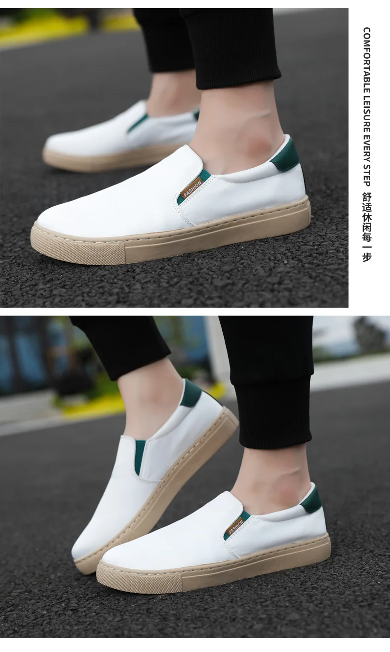 Neue weiße Slip-On-Leinenschuhe für Herren, vulkanisierte Sneakers, Studenten- und Jungen-Loafer, Espadrilles, lässige Herren-Fahr- und Golfschuhe, Größe 47 48. – Detail 9