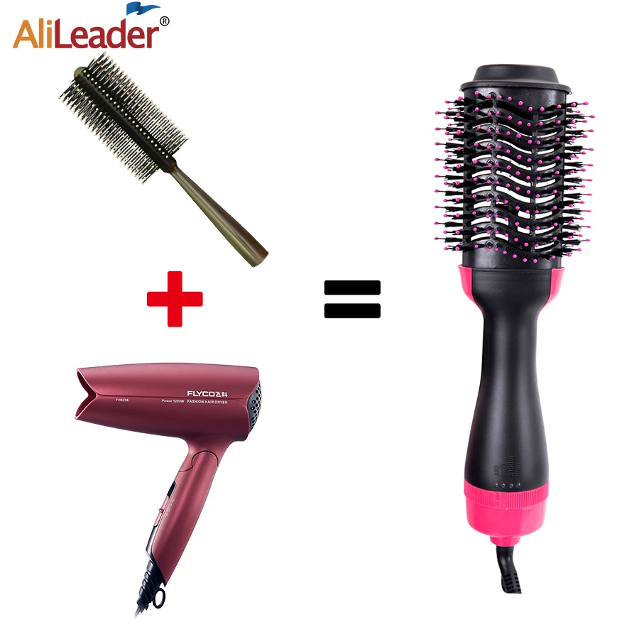 Hot Air Comb 3 In 1 One-Step Hot Air Dryer Brush Styler And Volumizer Hair Straightener Curler Dry & Wet Hair Use Hair Brush images - 6