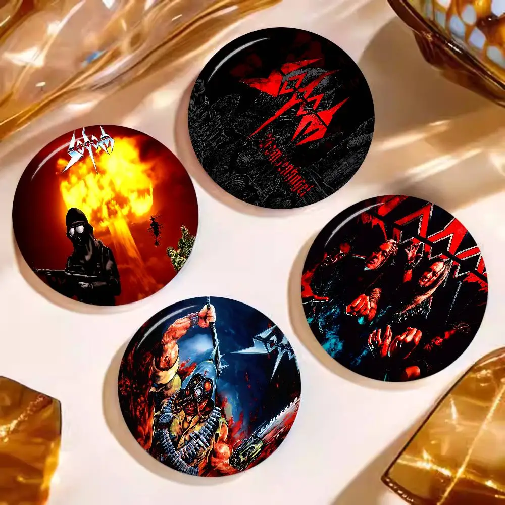 Sodoms Germany Thrash Metal Band 58mm Animals Funny Brooches Badge Backpack Clothes Gift Accessory