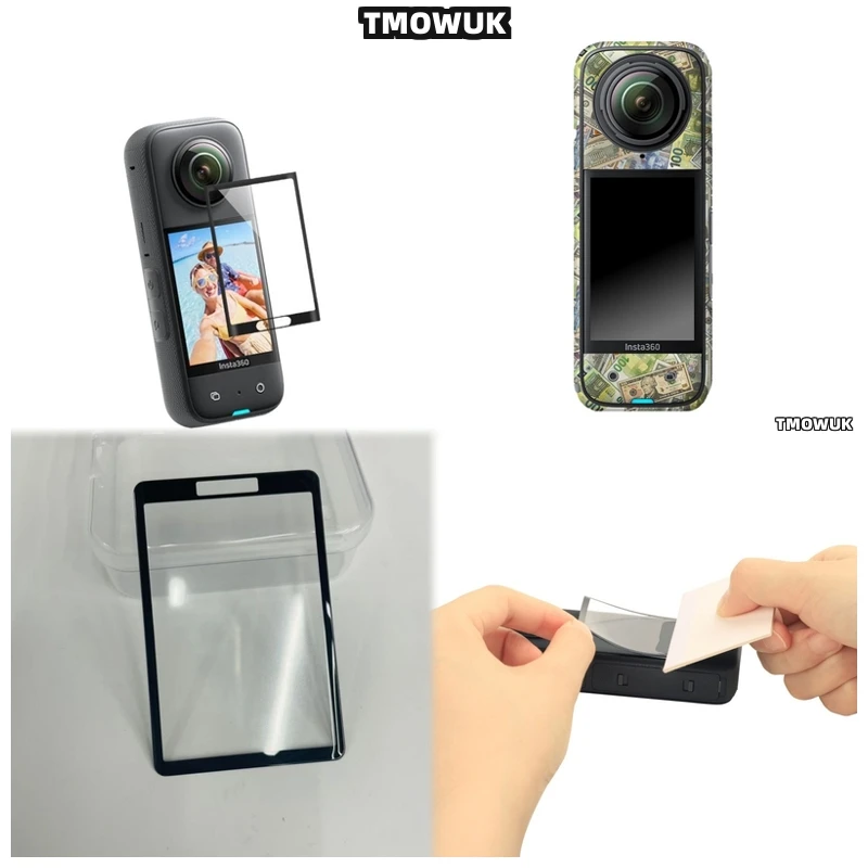 

For Insta360 X3/X4/X5 GPS No Residue Application Film Ultra Thin PMMA Shield Adventure Ready Cover