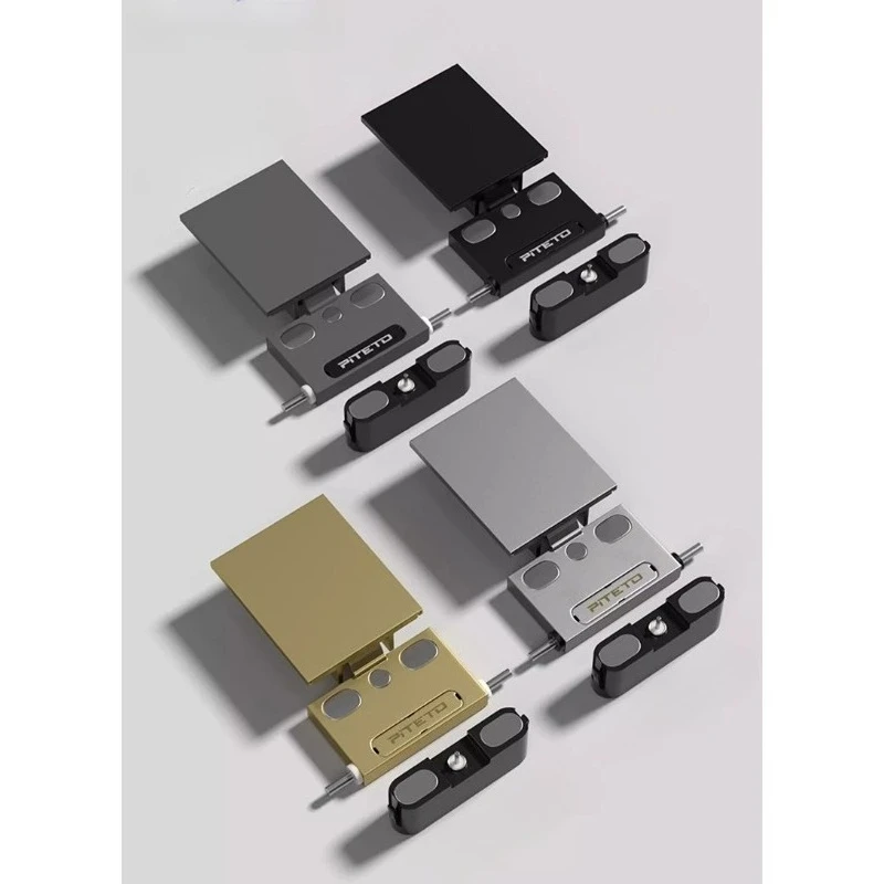 Heavenly hinge heavy-duty large-angle three-dimensional adjustable damping buffer simple embedded hydraulic fittings invisible