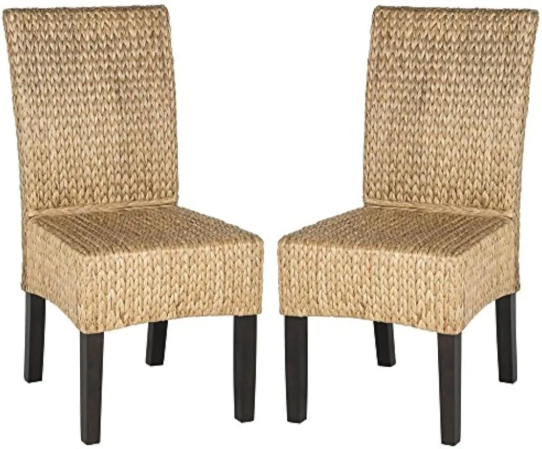 

Safavieh Home Collection Luz Натуральный плетеный обеденный стул (набор из 2 шт.), 18 дюймов