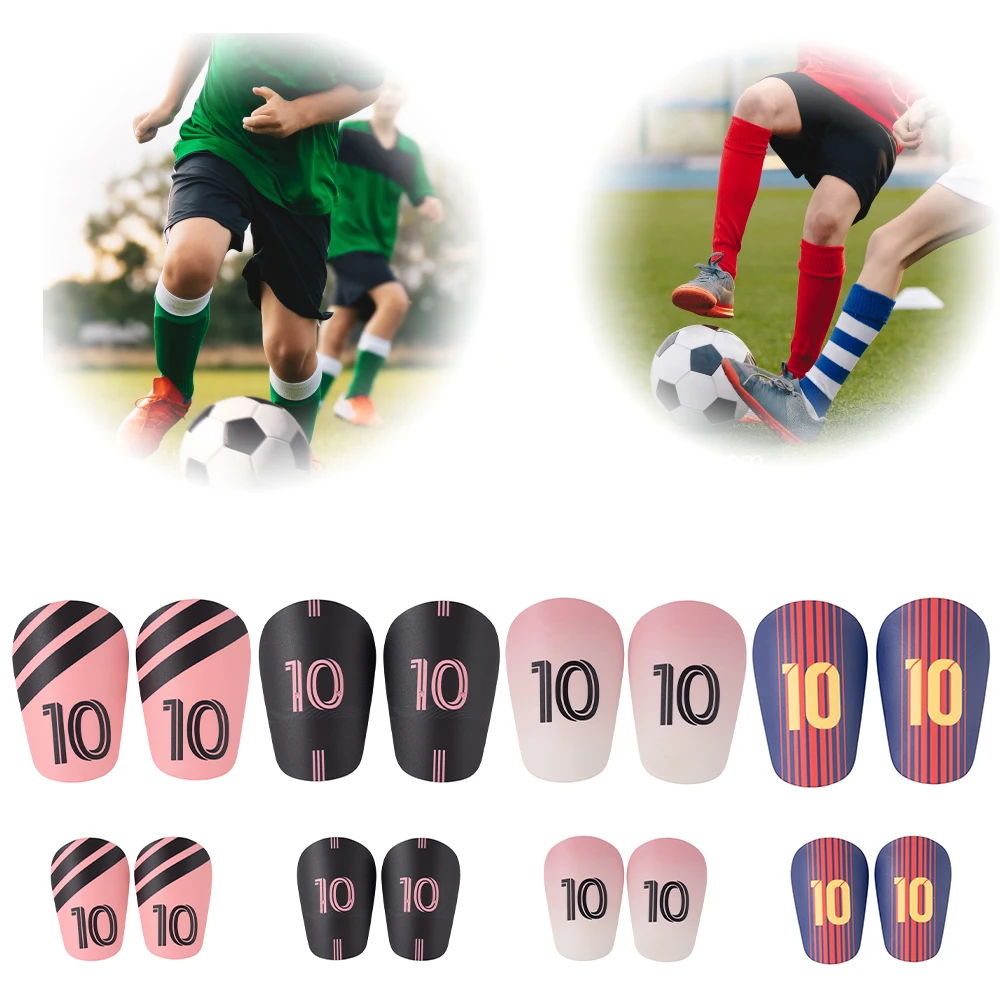 1Pair Mini Football Shin Pad Soccer Training Leg Guard Protective Equipment Wear-resistant Shock Absorbing Leg Protector for Kid