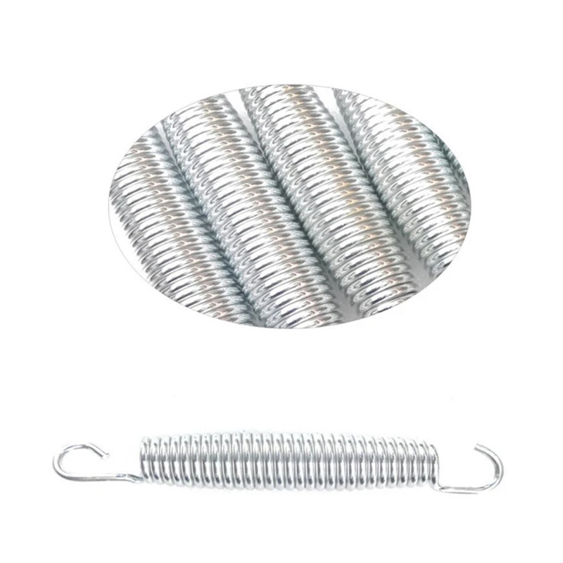 Trampoline Spring Heavy Duty Galvanized Steel Spring 5-7inch Pull Spring Hook Replacement Waist Drum Bow Accessories