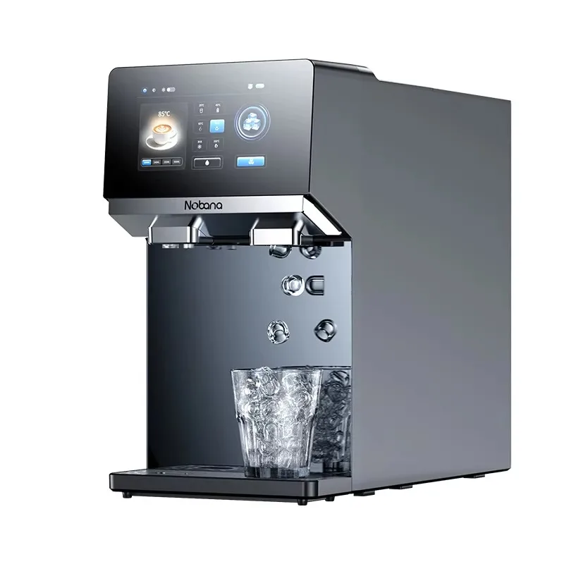 Airo Nobana Auto Self-Cleaning Smart Touch Screen Countertop Ice Maker Hot and Cold Water Dispenser for Home