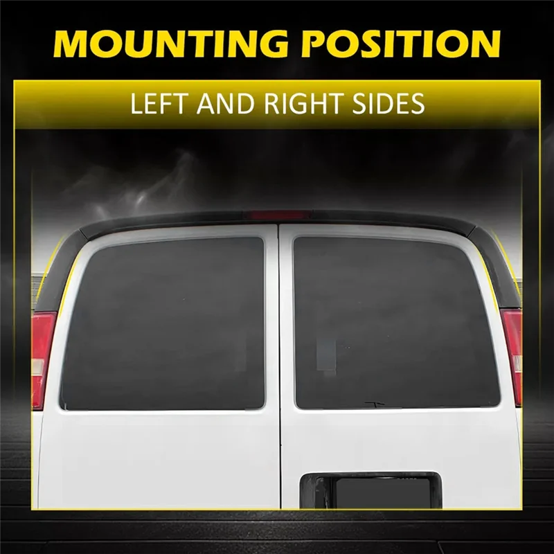 

Портативный автомобильный задний верхний правый левый боковой спойлер, угловая накладка, подходит для Chevy Express GMC Savana 2003-2023 15215525, 15215527