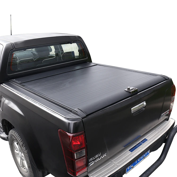 

High Quality Dmax Auto Exterior Accessories Retractable Hard Cover Tonneau Cover Aluminum Alloy With Password Lock for Isuzu Dm