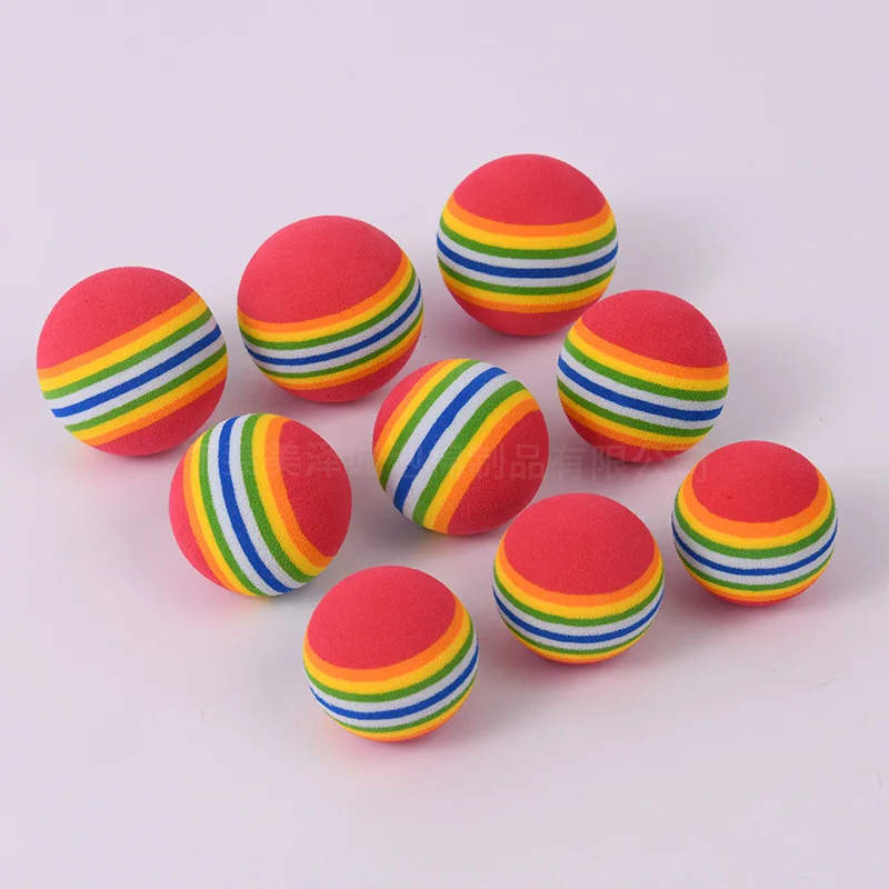 10/20pcs Golf 38mm EVA Foam Indoor Practice Golf Soft Rainbow Balls Golf Swing Training Balls Sponge Foam Golf Ball