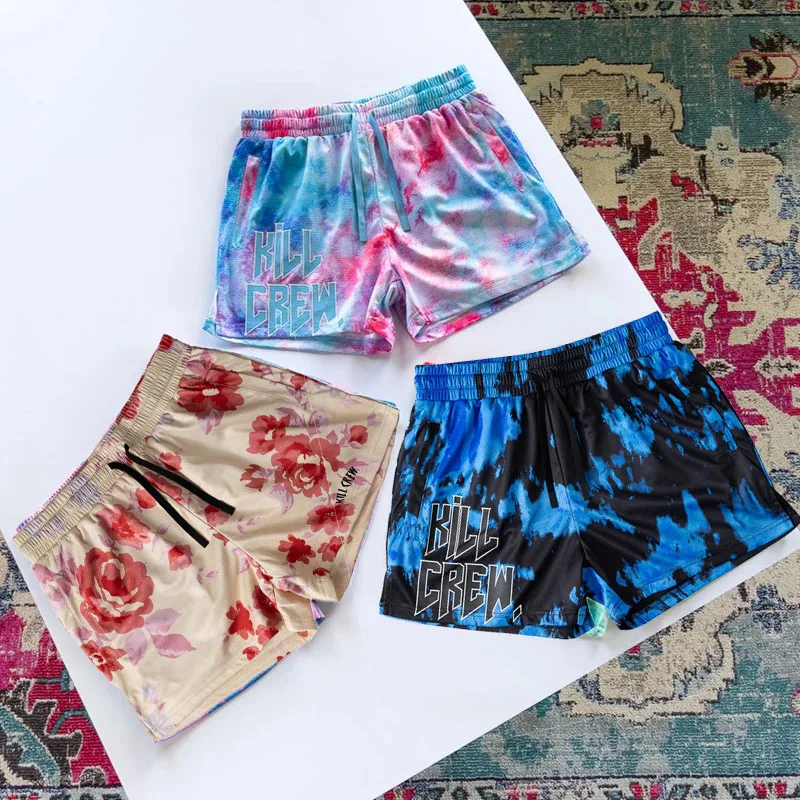 

2024Summer Men's New Digital Printing Casual American but Knee Sports and Fitness Running Breathable Quick-Dry Basketball Shorts