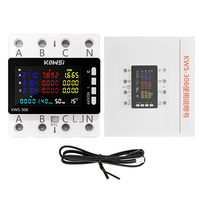 KWS-306 Series Work with Tuya WIFI Intelligent HD Color Screen 3-Phase 4-Wire DIN-Rail Multifunction Voltage Current Power Meter