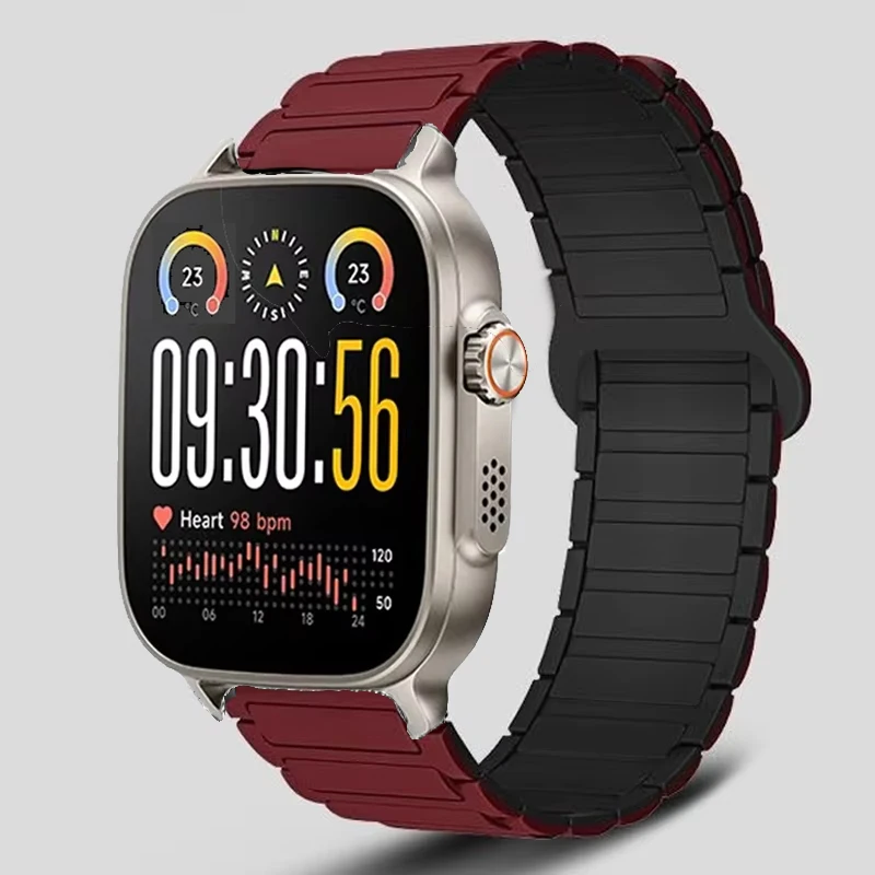 22mm Magnetisches Silikonarmband für Realme Watch 5/Realme S2 Sportarmband für Realme Watch S SPro 2 2 Pro 3 3 Pro Handgelenksband