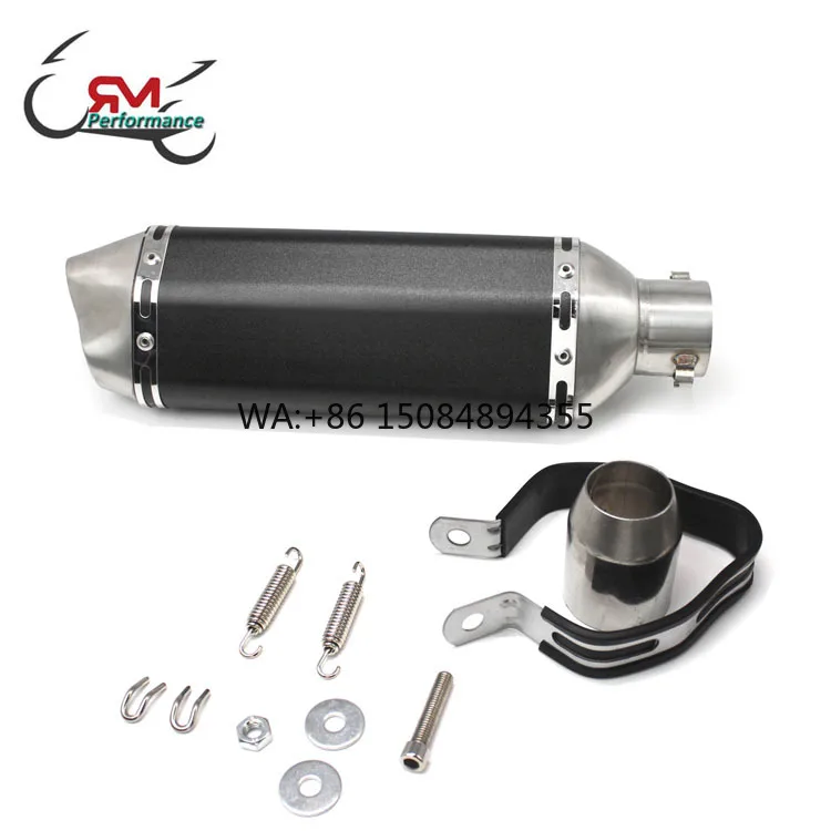 Silenciador de Escape Universal Akrapovi para Motocicleta de 38-51 mm, Tubo de Escape Modificado para Carreras, para MT09 NMAX YZF CBR650 R6