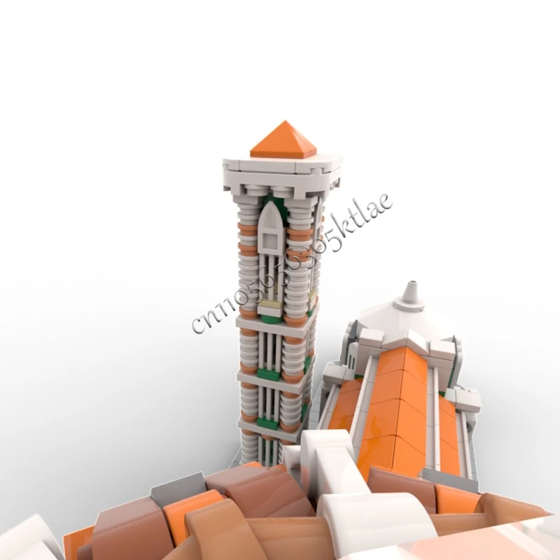 2013 PCS MOC Średniowieczna Katedra Zamek Modularny Model Klocki Konstrukcyjne Zestawy DIY Edukacyjne Klocki do Składania Zabawki Prezent Świąteczny dla Dzieci