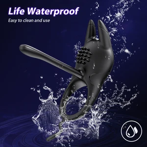 Anillo de pene vibrante para hombres retraso eyaculación anillo de polla masculina massor massager clítoral g spot estimulación juguetes sexuales para parejas 6 Mejor vinculación del pene de ventas - №2