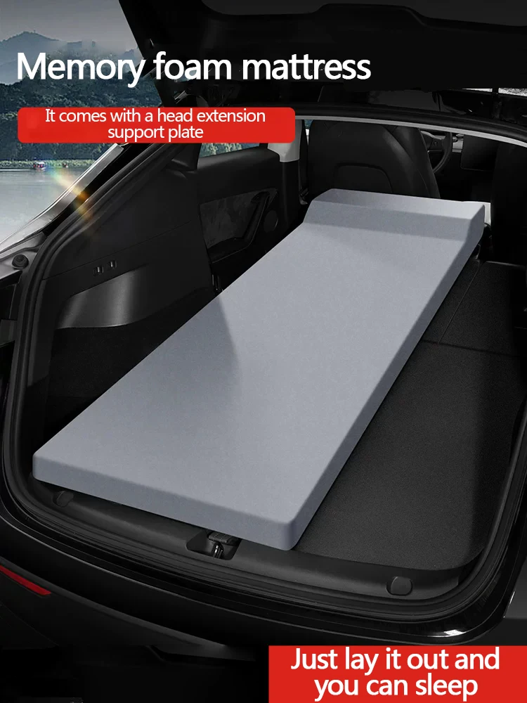 Single car mattress, memory foam mattress, trunk car non-inflatable bed, in-car nap tool, travel bed, extended sleeping pad
