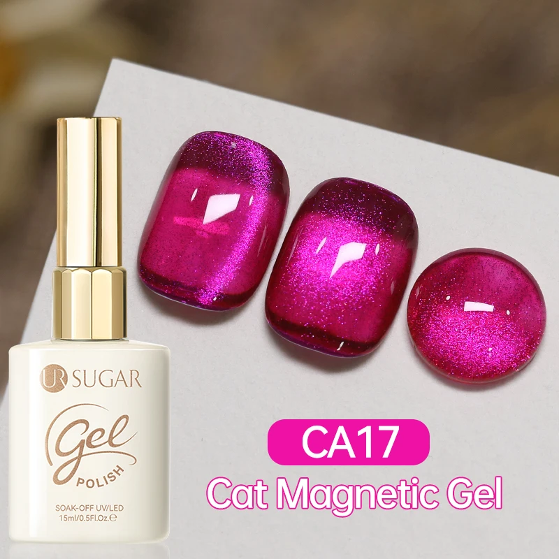 UR SUGAR 15ml Cat Magnetic Gel Nail Polish 30 Colors Semi Permanent Magnetic Gel UV/LED Soak Off Painting Vanrish Design image 4