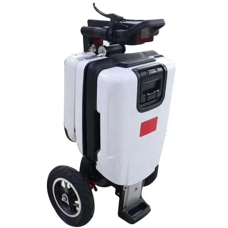 Electric Folding Elderly Mobility Scooter Suitable for the Disabled 3-Wheeled Electric Suitcase Type Elderly Assistance Scooter