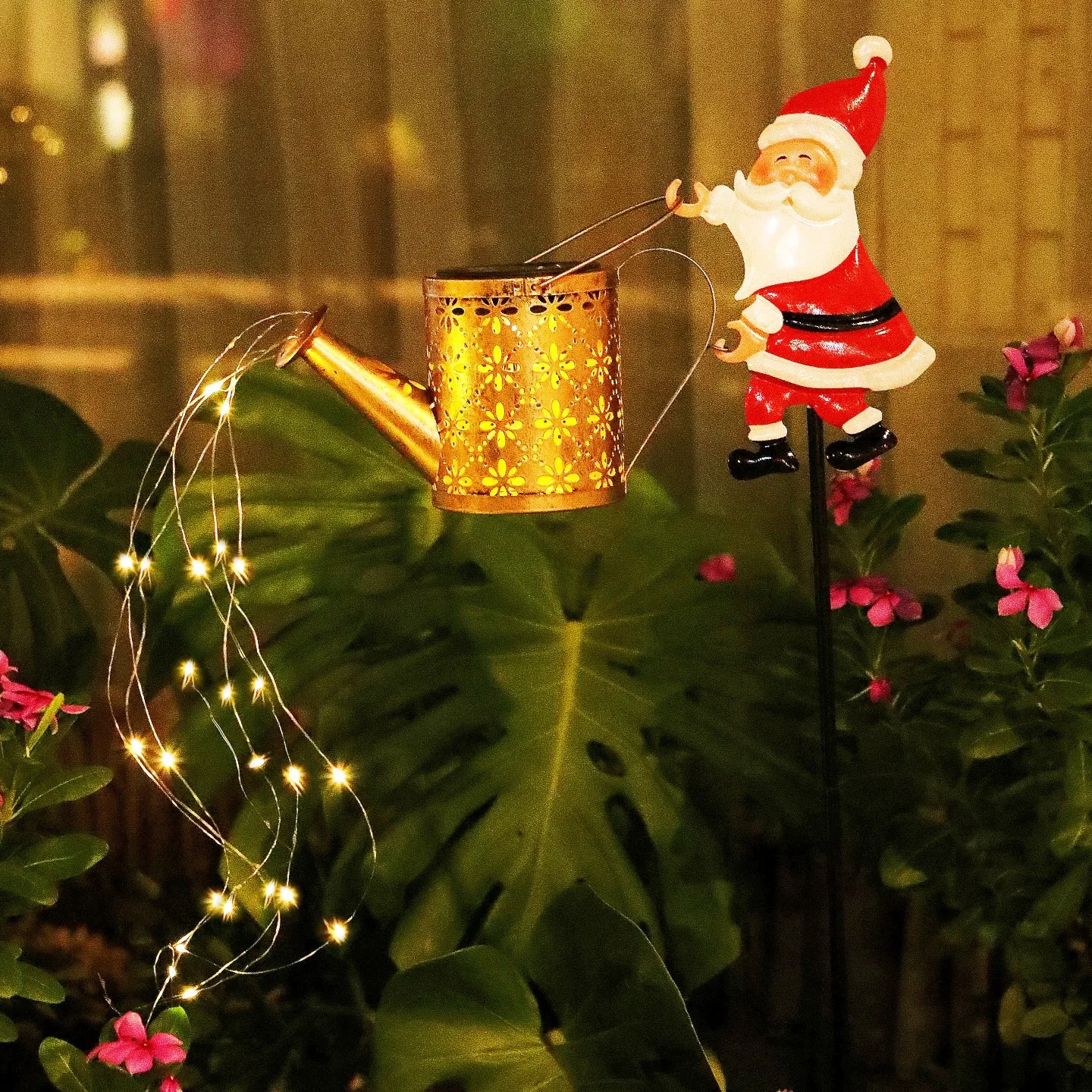 

Bestselling Solar Christmas Santa & Gnome Lawn Light - Iron Art Hollow Out Outdoor Yard Garden Sculpture Decoration