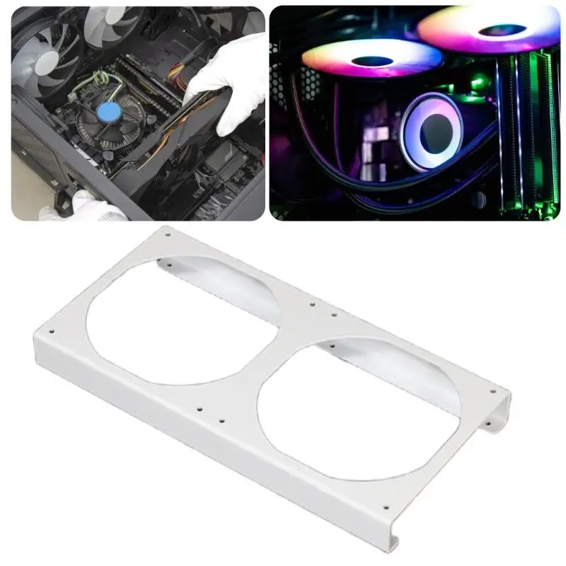 12cm Computer Fan Risers Bracket 25mm Height Extension Zinc Plateds Steel For Enhanceds Airflows Cooling System