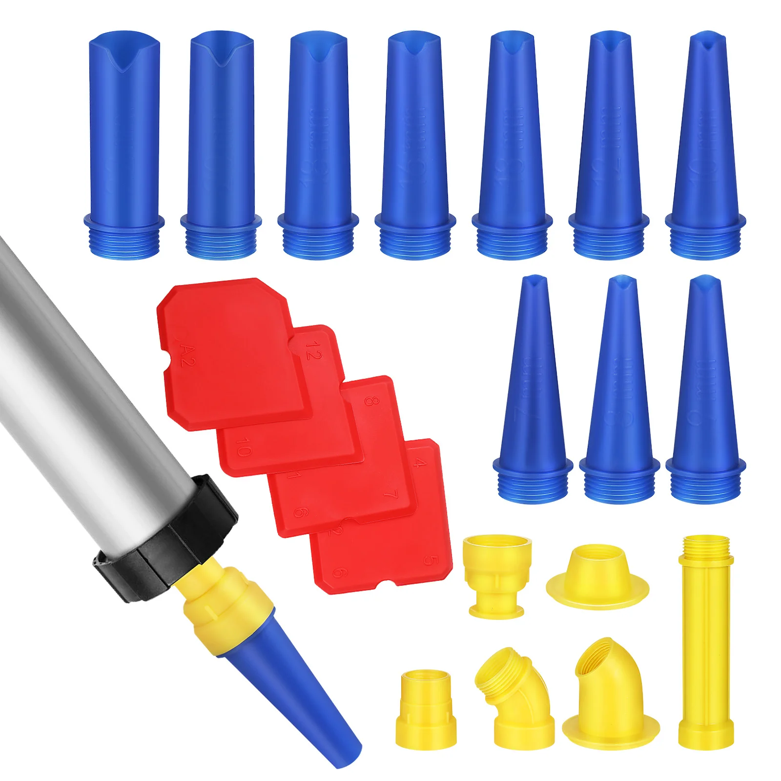 ประตูและ Windows ตะเข็บกาว Scrappers เครื่องมือ Caulk Scraper 1090X300X300 ซม.พลาสติก Applicator เคล็ดลับ