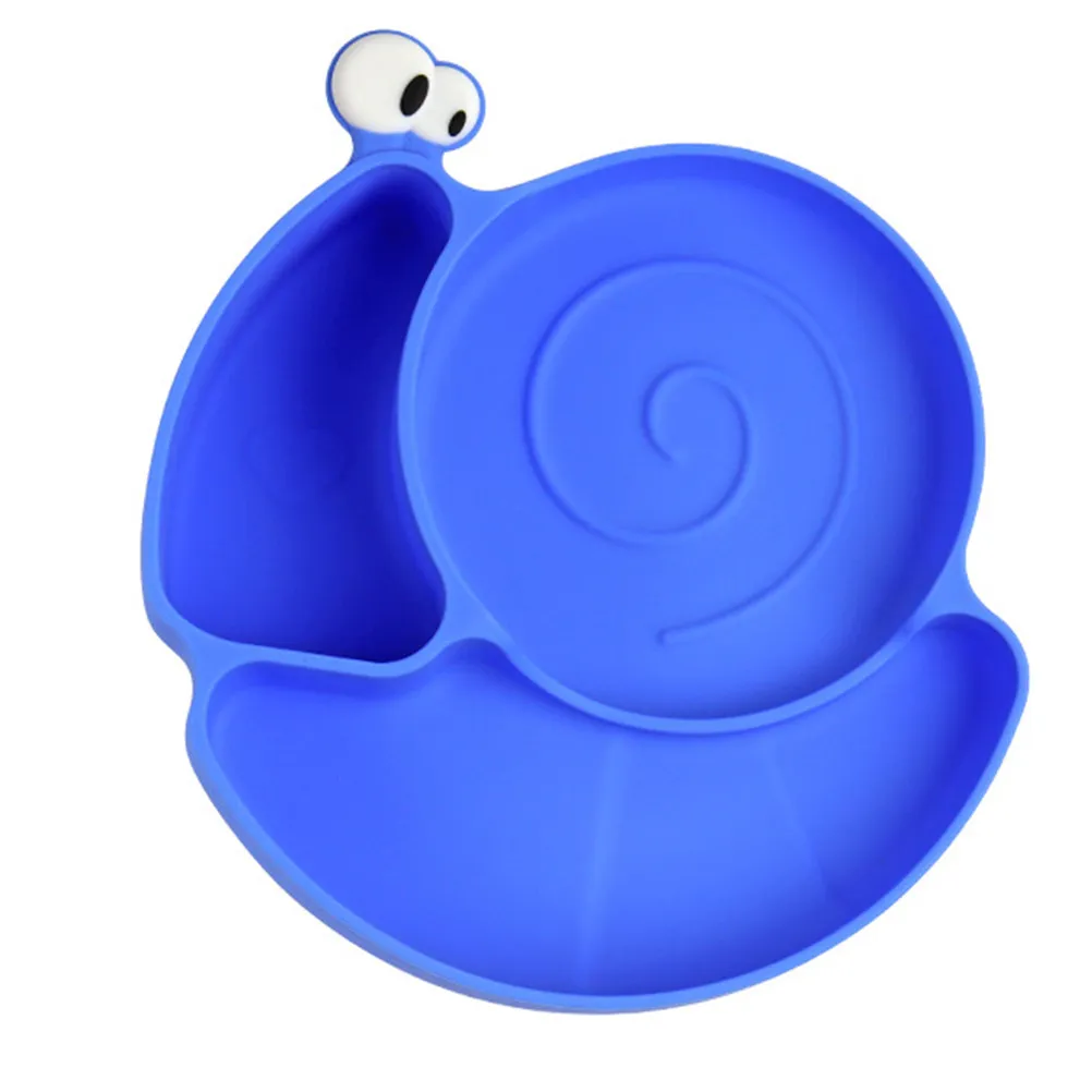 Feeding Bowl Silicone Food Compartment Dinner Plate Baby Tableware Supplement Flatware