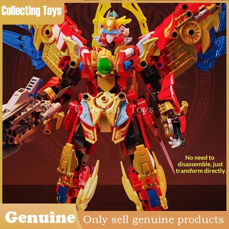 لغز ميكانيكي على شكل أربعة كائنات مقدسة من المملكة الصينية القديمة، لعبة أصلية كنموذج يدوي الصنع مناسبة للأولاد