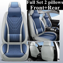 Front+Rear 5 Seat Full Set Leather Auto Fit Car Seat Covers for Subaru Forester Impreza Legacy XV Levorg Outback Tribeca Wrx