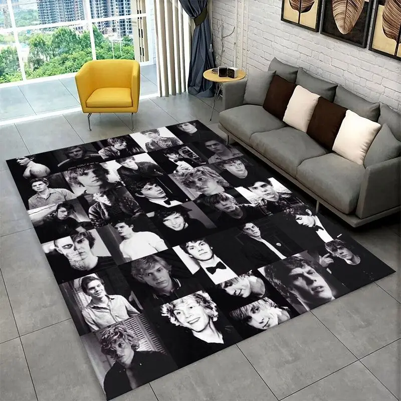 3D Evan Peters star Carpet Rug for Playroom Bedroom Living Room Sofa Home Decor,kid Game Area Rug Non-slip Floor Mat gift