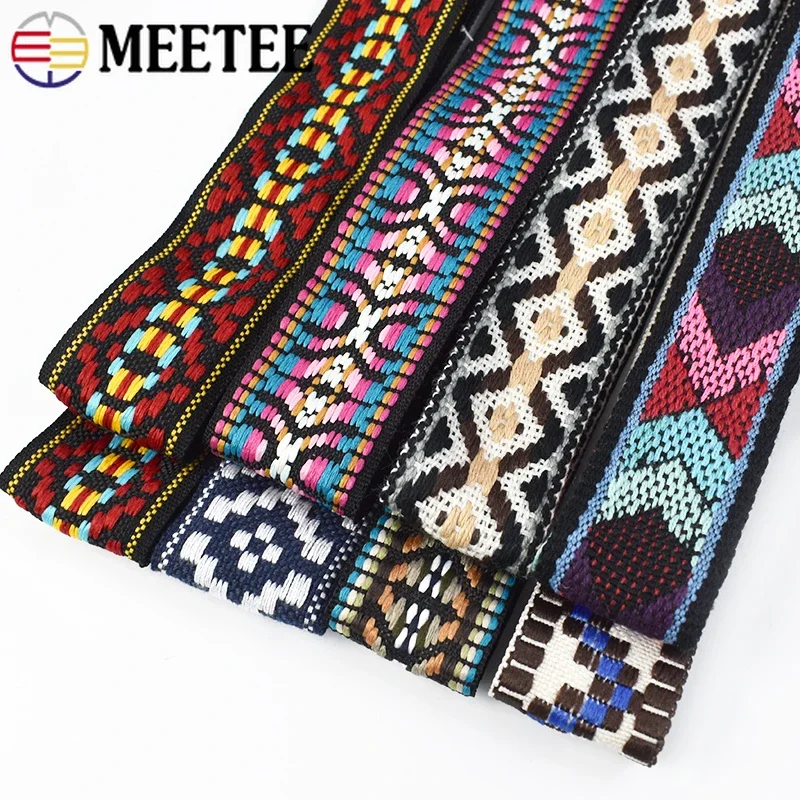 9Yards 30mm Polyester Cotton Jacquard Webbing DIY Sewing Webbings Ribbons Clothes Bag Straps Hats Decorative Tapes Fabric