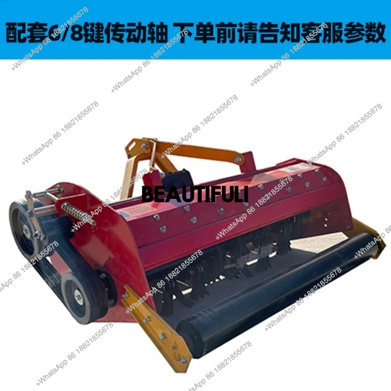 Straw crushing and returning machine Four-wheel tractor with rear agricultural cotton Corn stalk weed stubble machine 6