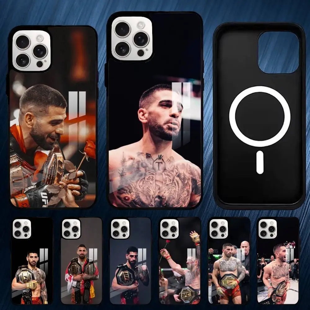 

I-Ilia Fighting T-Topuria Phone Case For iPhone17,16,15,14,13,12,11,Plus,Pro,Max For Magsafe Wireless Charging case