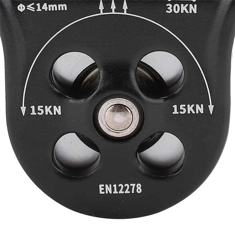 -A89Z 30KN шкив для скалолазания, сцепка с тремя отверстиями, вспомогательный шкив для скалолазания, двойной подшипник для скалолазания, Zipline Sports