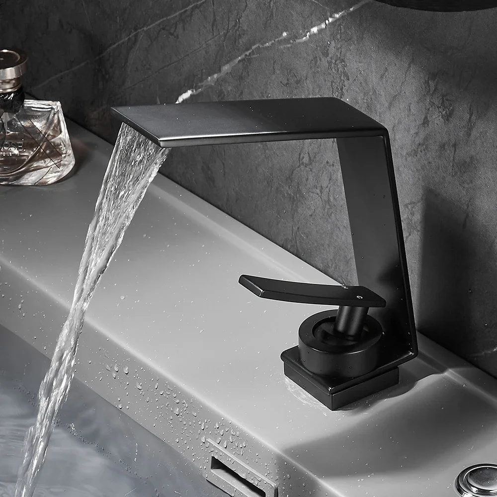 BAKALA  Washbasin Design Bathroom Faucet Mixer Waterfall  Hot and Cold Water Taps For Basin Of Bathroom