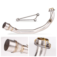 Motorcycle Exhaust Front Link Pipe For Yamaha ZUMA 125 CYGNUS V1 V2 V3 125CC With 51mm R77 Muffler