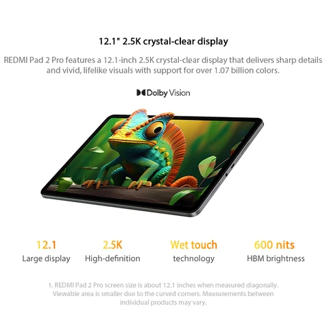 Планшет Xiaomi Redmi Pad 2, 12.1", 6/128ГБ, 8/256ГБ, Wi-Fi, Android