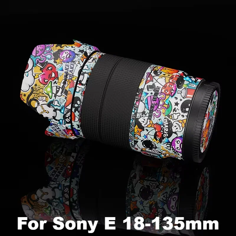 SEL18135 Camera Lens Sticker Coat Wrap Protective Film Body Protector Decal Skin For Sony E 18-135 18-135mm F3.5-5.6 OSS E18135