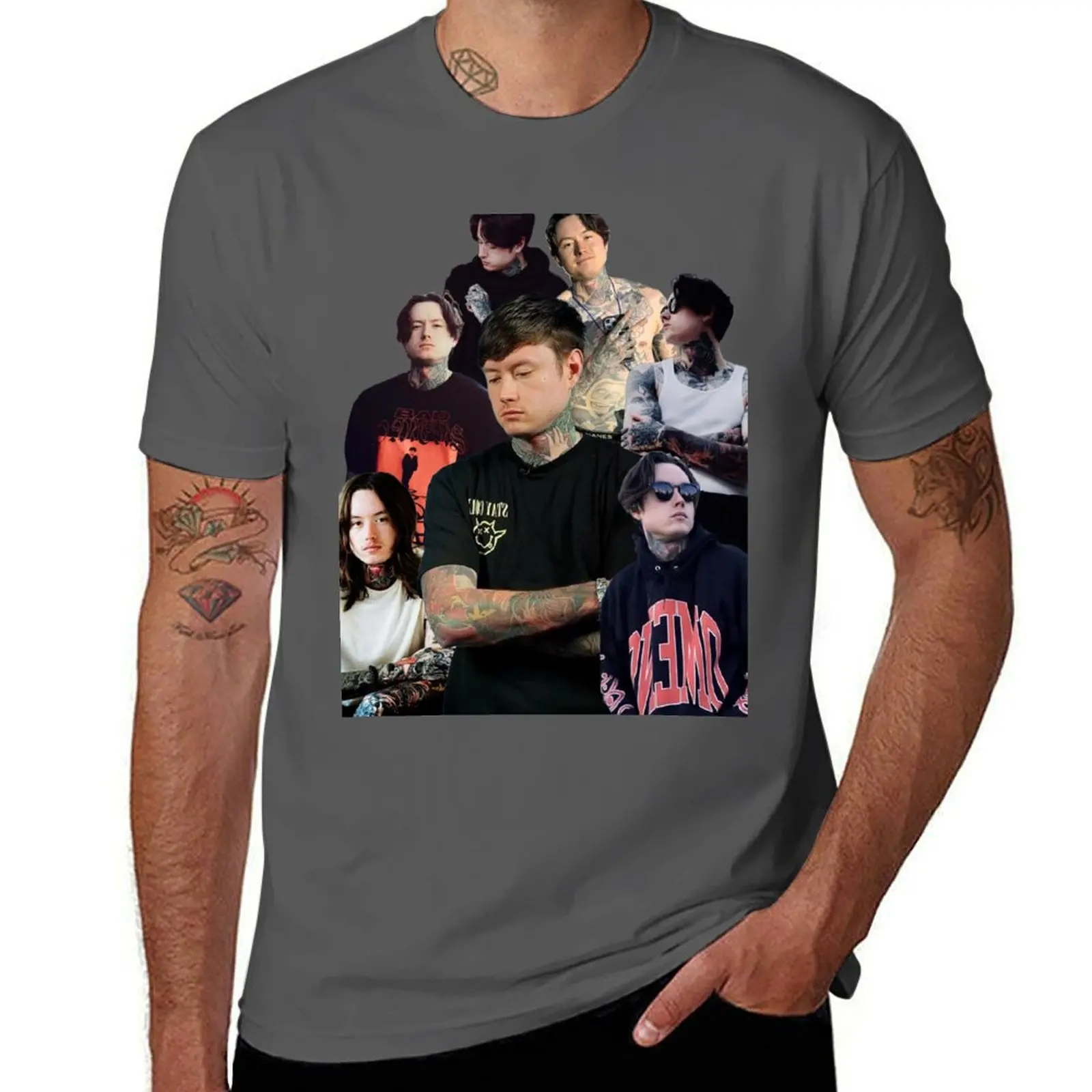 

Noah Sebastian photo COLLAGE T-Shirt essential t shirt printed t shirts for man t shirt man cotton T-Shirt