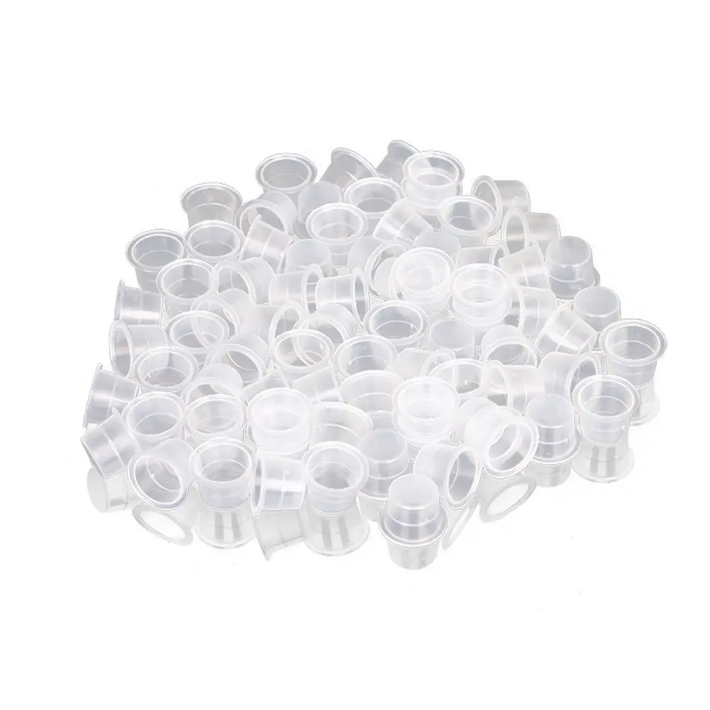 

1000Pcs Professional Makeup Ink Cups 8Mm Sterile Disposable Caps for Tattoo Pigments Eyelash Extension Semi