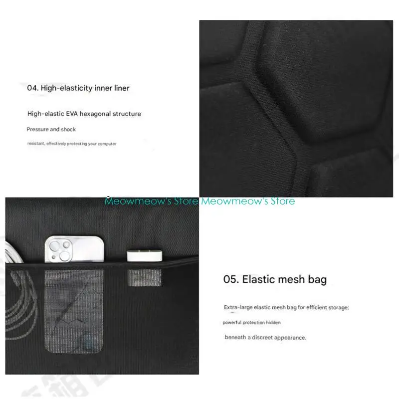W91A Portable Shockproof Handle Bag Laptop Sleeve Case for 14/15/17inch Tablet Bag