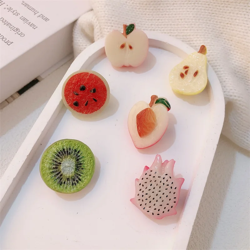 Korean Simulation Fruit Geometric Hair Clips Girls Quirky Cute Side Clips Party Headwear