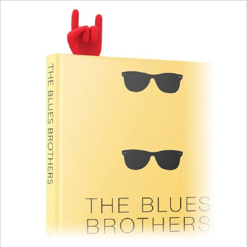 クリエイティブオフィスパーソナライズされた 3D 立体指の形のブックマーク楽しい読書ブックページクリップページディバイダー