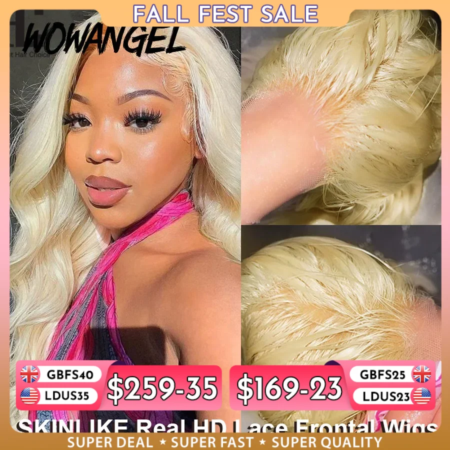 613 Blonde Body Wave Lace Front Wig - Wow Angel Real HD Lace Frontal