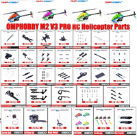 OMPHOBBY M2 V3 PRO RC Helicopter Accessories Head Cover Vertical Wing Tilt Disc Flight Control Servo Motor FBL Pitch Arm Parts