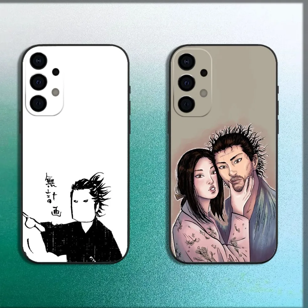 Vagabond Miyamoto Musashi Phone Case For Samsung Galaxy A13,A21s,A22,A31,A32,A52,A53,A71,A80,A91 Soft Black Cover