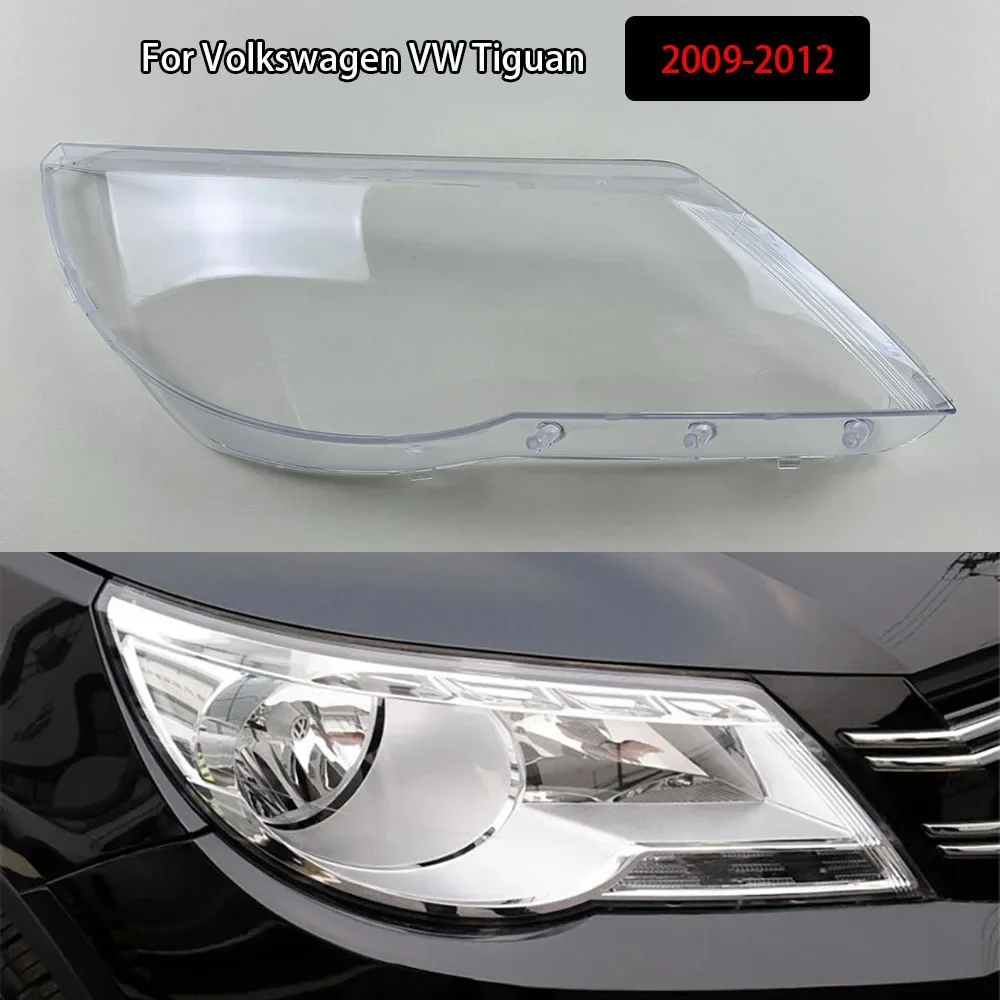 

For Volkswagen VW Tiguan 2009-2012 Headlamp Transparent Cover Headlight Shell Lampshade Case Plexiglass Replace Original Lens