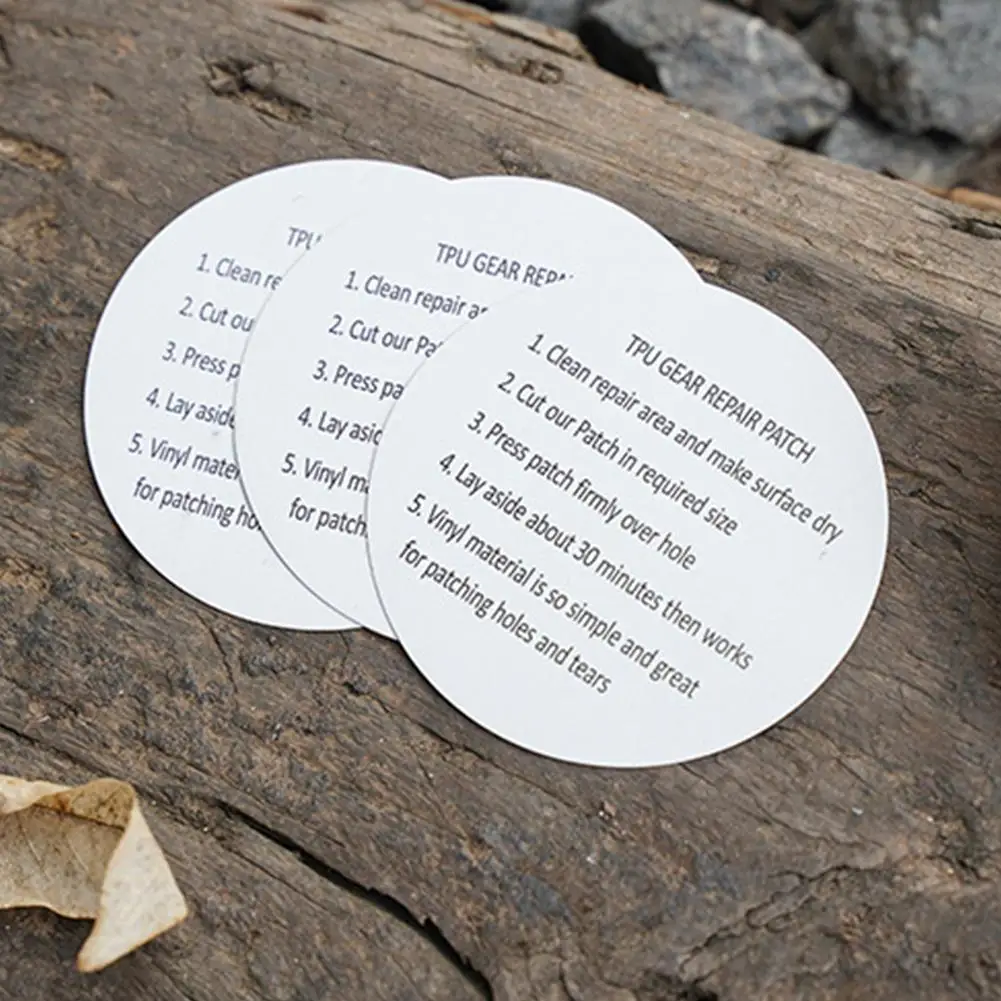 

Round Repair Patch Portable Transparent Waterproof Strong Adhesive Sticker Patch For Air Mattresses Inflatable Boats Wholesale