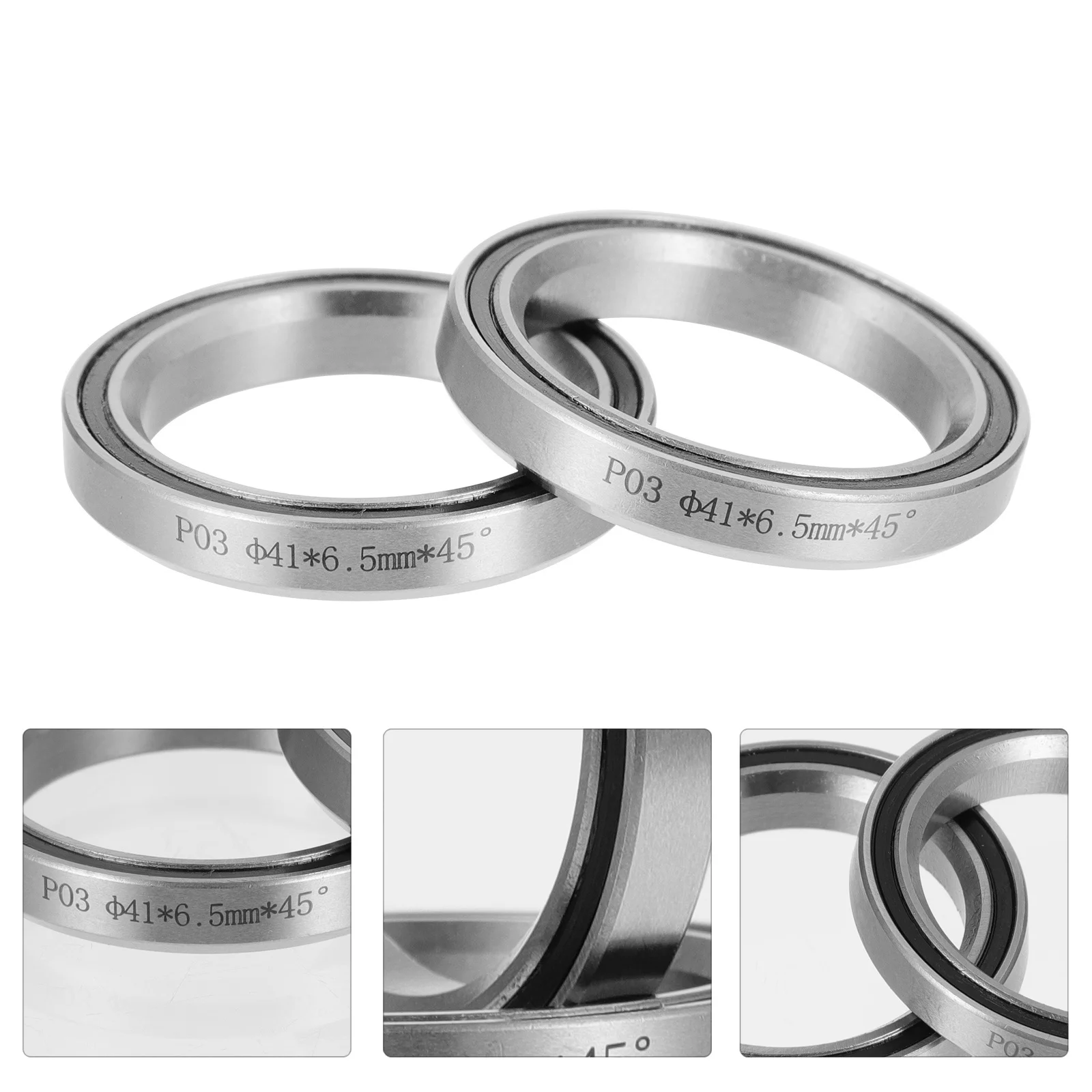 

2Pcs Bowl Group Bearings Steel Bicycles Headset Sealed Ring Lubricated Rustproof Long Service Life Cycling Repair Accessory