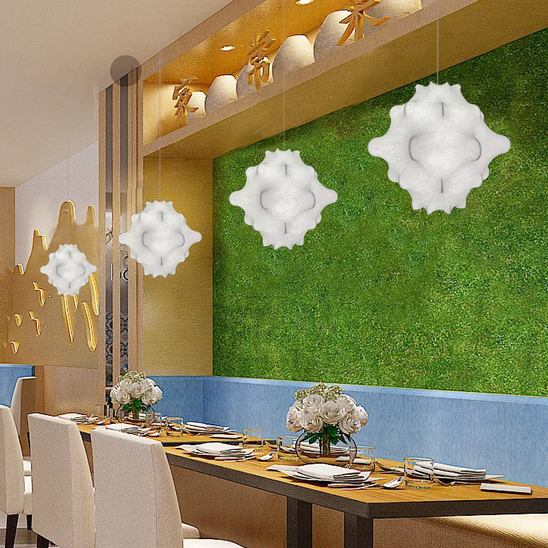 Italian creative pineapple silk chandelier cafe restaurant commercial
