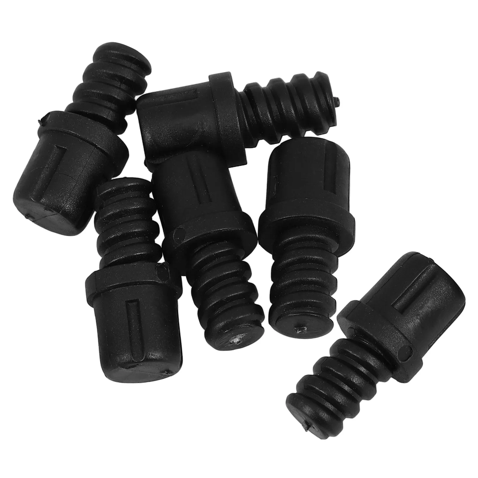 

6 шт. пластиковых соединителей для ручек туалетных ёршиков, резьбовые сменные адаптеры, самоблокирующиеся крепления для ванной комнаты